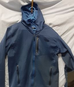 Blue North Face Zipp up hoodie